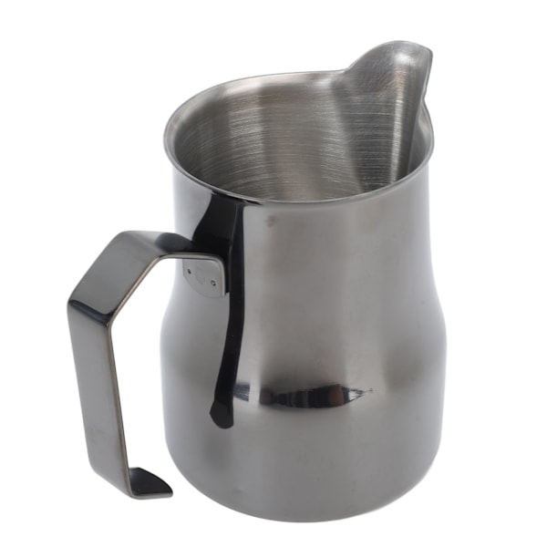 Melkeskummer 450ML 304 Rustfritt Stål Skumkopp Dryppfri Kaffe Dampende Melkeskummer Titan Svart