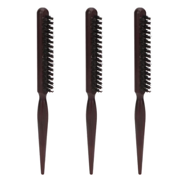 3PCS Nylonborst Teasing Borste Avsmalnande Svans Hårdelningskam Styling Hårborste för lockigt hårstyling