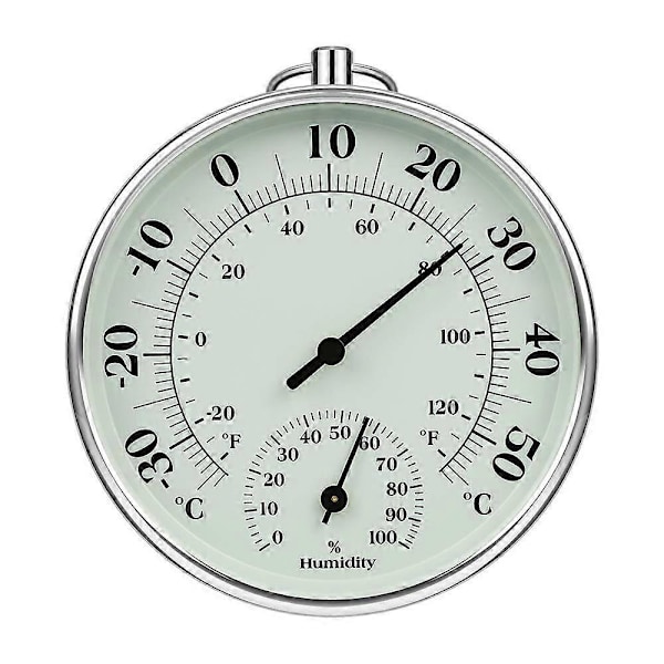 10 cm Inomhus- och Utomhustermometer med Luftfuktighetstermometer Inomhus och Utomhus Lufttemperaturmätare Luftkonditionering Luftfuktighetstermometer Mätare Indic
