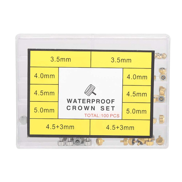 Koppar Assorted Watch Crown Delar Tillbehör Watch Repair Replacement Tool