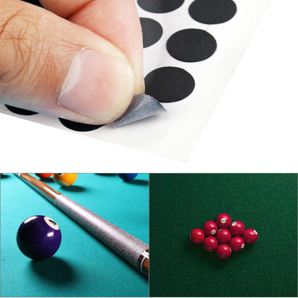 Biljardbord Ball Point Sticker Vit Ball Locator Tillbehör (engelsk snooker 10mm) 10MM