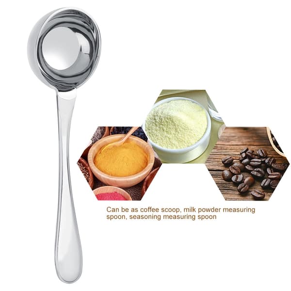 Rustfritt stål langskaftet te kaffe måleskje måleskje spiseskje (15 ml)