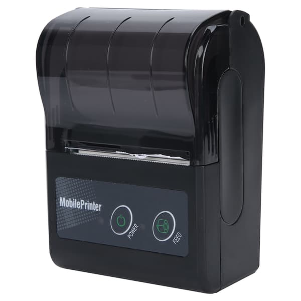 Bluetooth termisk kvitteringsprinter bærbar billetpasregning minietiketmaskine 100-240V US-stik