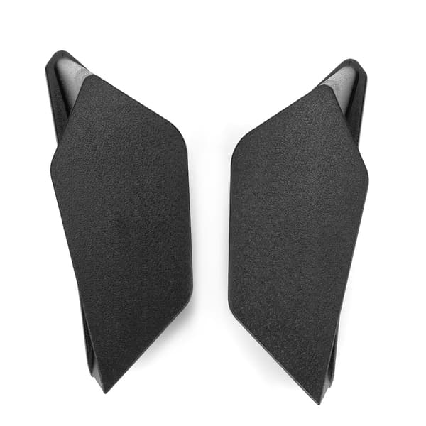1 par universelle motorcykel winglet aerodynamisk vinge kit passer til Honda Yamaha (sort)