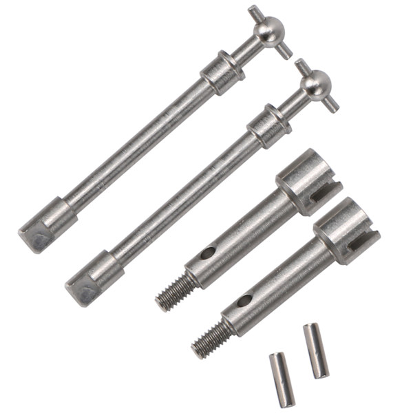 Ruostumattomasta teräksestä valmistettu etuvetoakselin koiranluun vaihto Axial SCX24 90081 1/24 RC-autoon