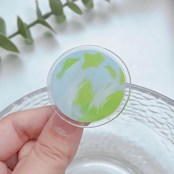 Transparent Dobbeltsidet Mappe Organizer med Akryl Fil Lukke Clips
