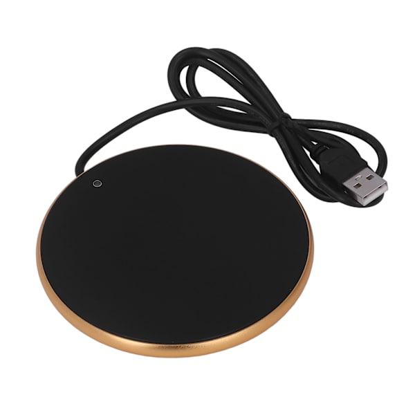 Kaffekrusvarmer 55°C Konstant temperatur Pladsbesparende Smart USB Lysevarmer til hjemmekontor Traveling Gold