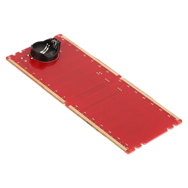 DDR5 RAM-minneskorttestkort med LED-lampor Bärbar för PC-moderkort RAM-minnesunderhåll Röd