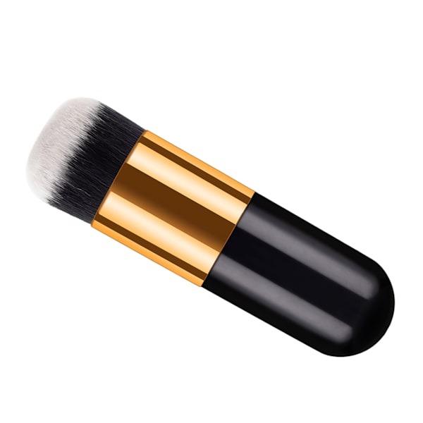 Makeupbørste Bløde børster Sød Stilfuld Bærbar Kosmetikbørste Professionelle Makeupværktøjer Sort Guld