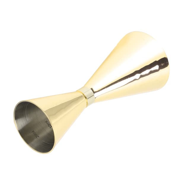 Jigger Rostfritt Stål 30mm till 60mm Elegant Flexibel Jigger Kon för Cocktail Bartending Guldplätering
