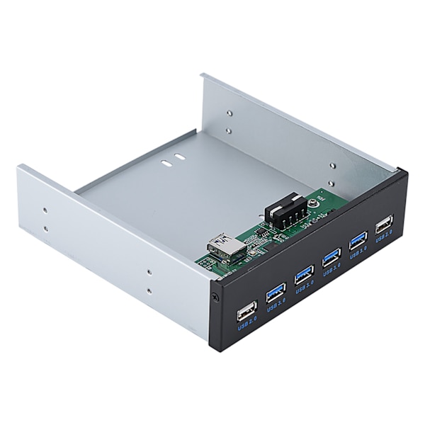 19-nastainen 4 * USB3.0 + 2 * USB2.0 6 -liitäntä metallinen etupaneelin USB keskitin