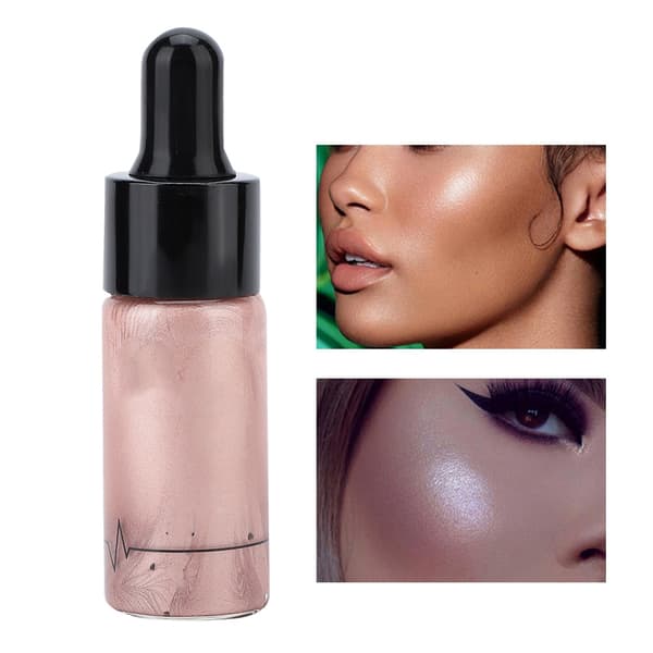 Krämig Glansig Flytande Highlighter Ansikts- Läppljusande Illuminerande Konturmakeup 01#