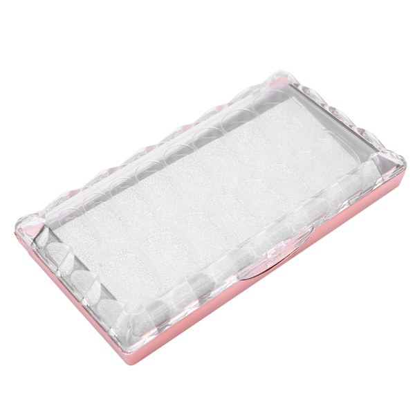 16 rutnätsfack Fake Nail Förvaringsbox Bärbar Akryl Fake Nail Box för HemsalongA Style