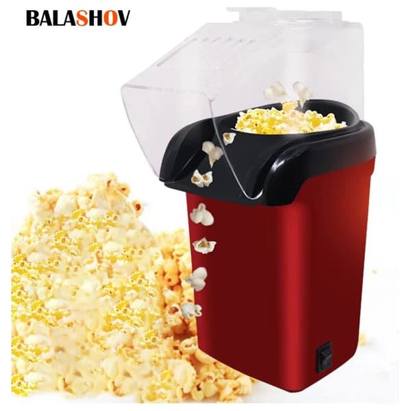 1200W Elektrisk Popcornmaskin – 4 Kopps Kapasitet – Bærbar Størrelse – Rask 3-Minutters Tilberedning