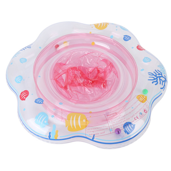 Baby Simring Flotter Spädbarn Pool Flotter med Säkerhetssäte för Pool SimträningRosa