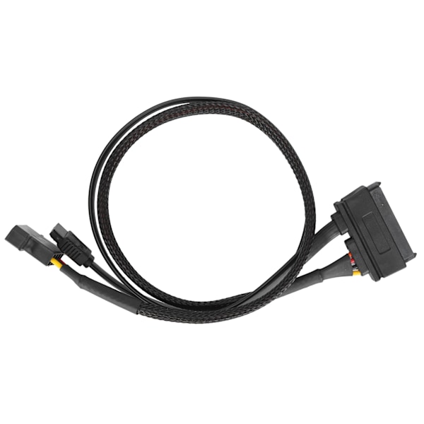 Sata-kabel 7+15Pin 4Pin hann til Sata hunn 3.0 datastrømutvidelseskabel for ekstern harddiskdataoverføring