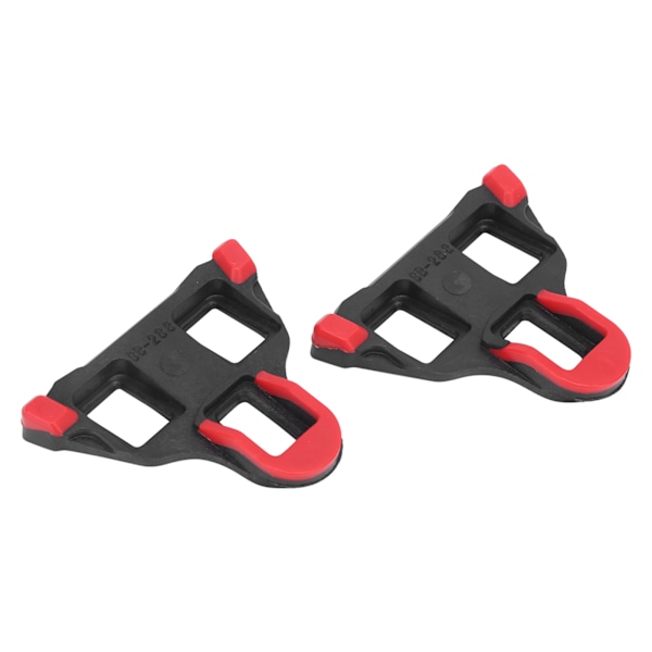 TB‑011 Universal Road Bike Cleats 6 Degree Float Self Locking Cycling Pedals Cleat SetBlack Red