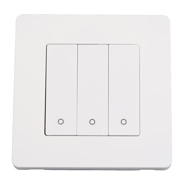 3-vägs smart kontrollpanel APP-timing intelligent omkopplarpanel återfjädringstyp AC100-240V vit