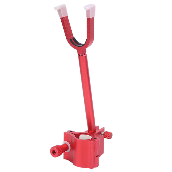 Fiske Stang Holder Aluminium Legering Anti-Slip Hånd Stang Holder Fiske Tilbehør(Rød )