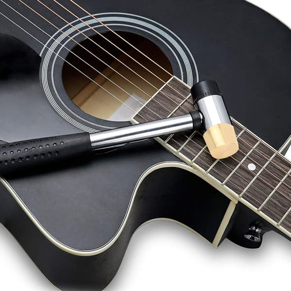 Svart gitarr plasthammare mässing och gummihuvud ukulele musikinstrument tillbehör