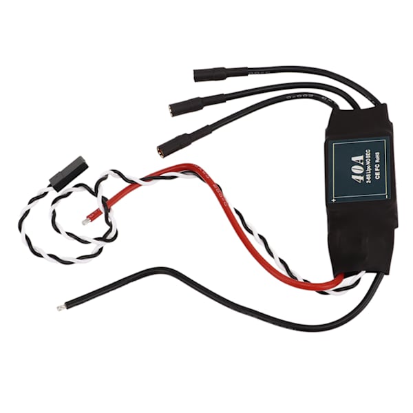 40A RC børsteløs motor elektrisk hastighedsregulator ESC 2‑6S til forskellige flyvekontroller