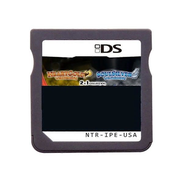 Spilkort kompatibelt med HeartGold SoulSilver 2 i 1 NDSi Lite Videospilkonsol Engelsk US Version