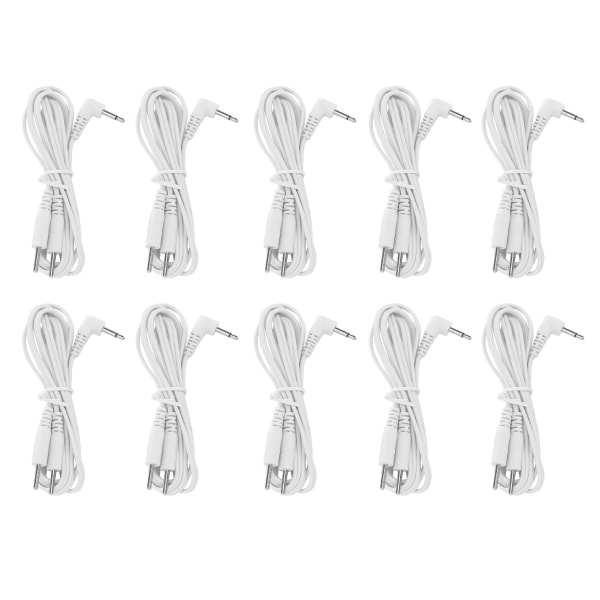 10 stk./pose DC 2,5 mm 1,2 m 2-i-1 ben type elektrode ledningsledninger kabel til TENS Unit fysioterapi maskine