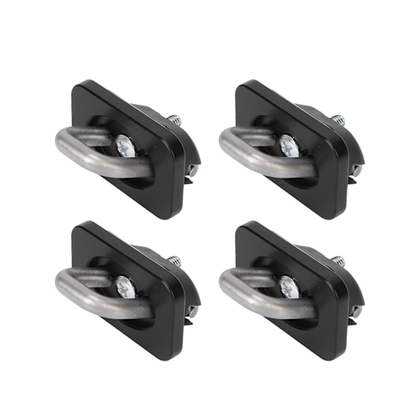 4 stk. ladbindeankre 1000 LBS bærende rustfrit stål erstatning for Chevy Silverado 2007-2021 Sort