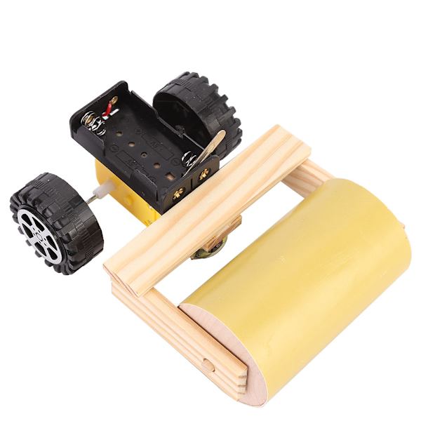 Børn gør-det-selv elektrisk rullelegetøj Small Technology Opfindelse Legetøjsmodel Tilbehør til uddannelse (Road Roller)