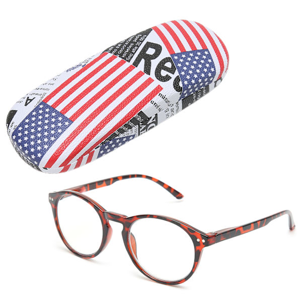 Leopardmønstret ramme eldre unisex lesebriller høy definisjon øyeglass briller +300