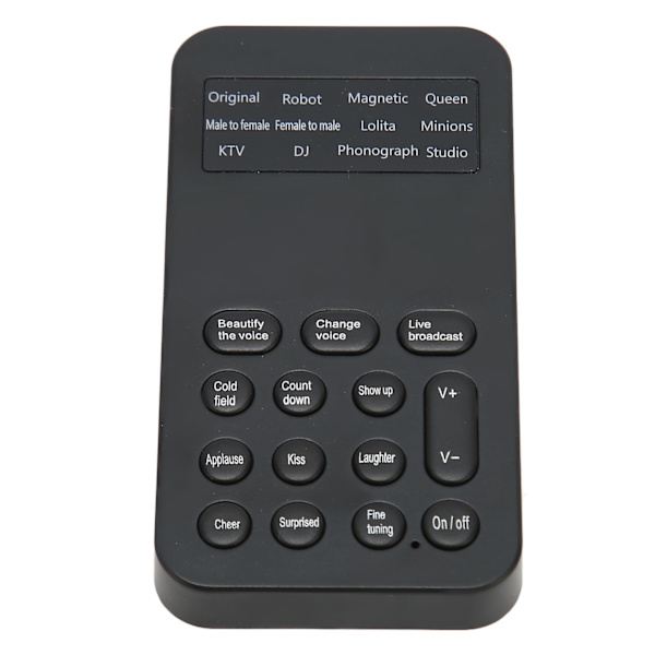 Voice Changer Handheld Mini Voice Changer Device 8 Sound Effects Machine puhelinsoittopeleihin