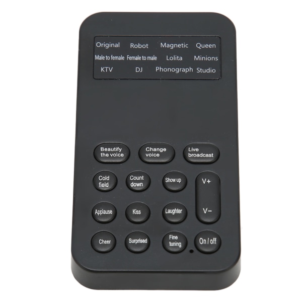 Voice Changer Håndholdt Mini Voice Changer Device 8 Sound Effects Machine for Phone Calling Gaming