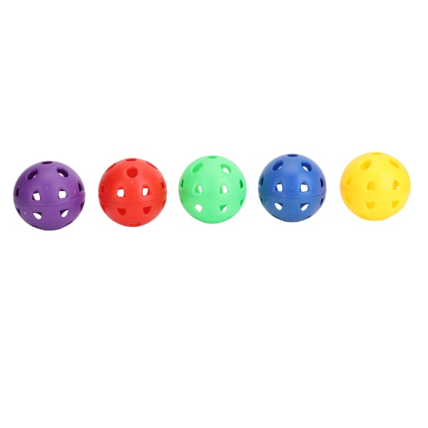 5 stk sensoriske treningsballer Fargerike hule Forbedre koordinasjon Finmotorikk Babyballsett