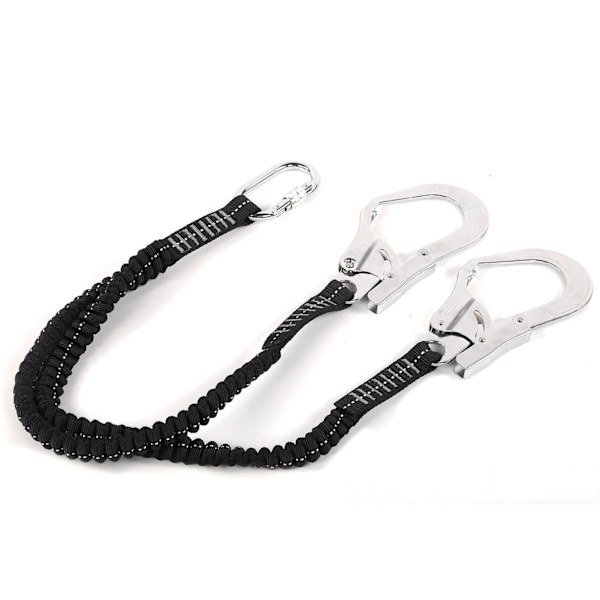 Double Steel Large Hook Elastinen String Koukku Turvavyö Erittäin kestävä kulutusta kestävä