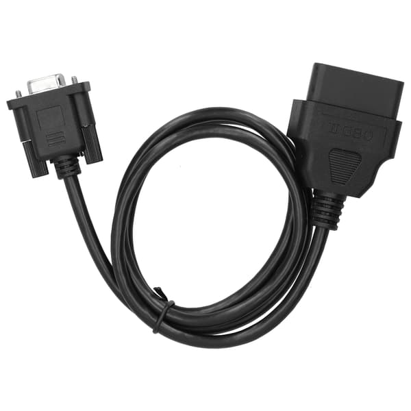 16-pin OBD2 til RS232 DB9 bildiagnose interface adapter forlængerkabel stik
