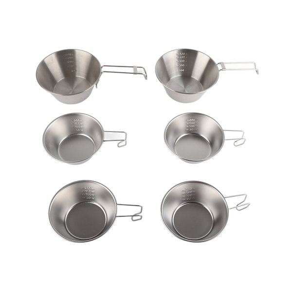Koreanske tradisjonelle risvinboller 304 rustfritt stål fottur suppebolle for camping backpacking piknik stil 2