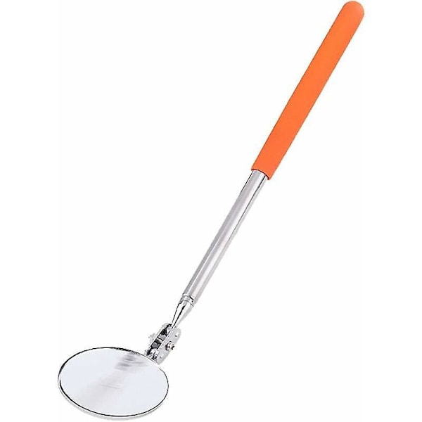 Teleskopisk inspektionsspegel, rund bilinspektionsspegel, 50MM rostfri inspektionsspegel för mekaniska bilar (280-445MM)