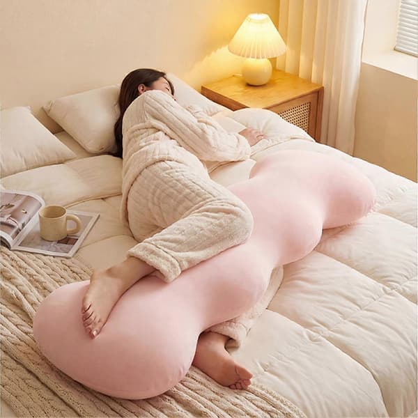 Kroppspute for sidesovere – Issilke & Helkroppsstøtte – for voksne Rosa Pink S