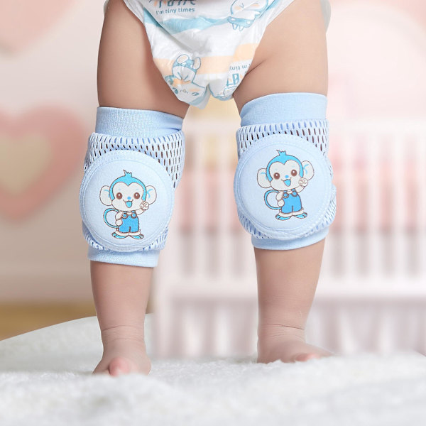 Unisex Baby Elastiska Knäskydd - Tjocka Krypkuddar för Småbarn