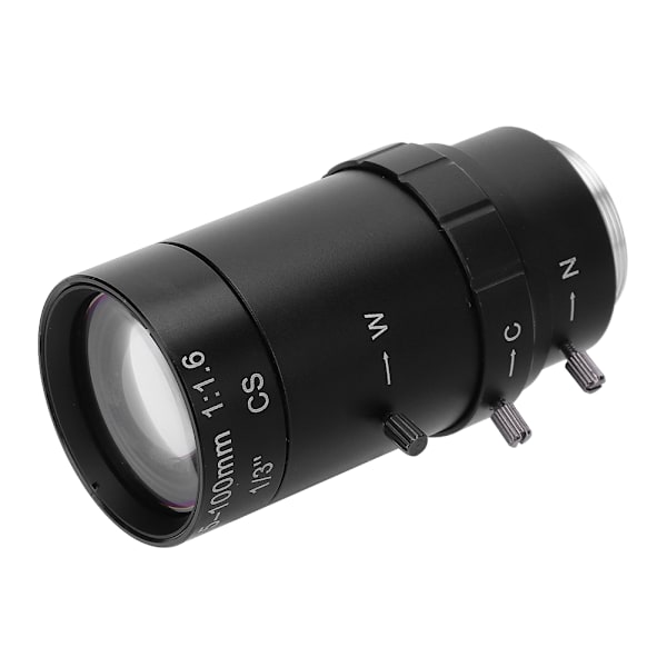 1,3 MP zoom CCTV-objektiv CS-fäste Manuell bländare 5-100 mm aluminiumlegering för säkerhetskamera