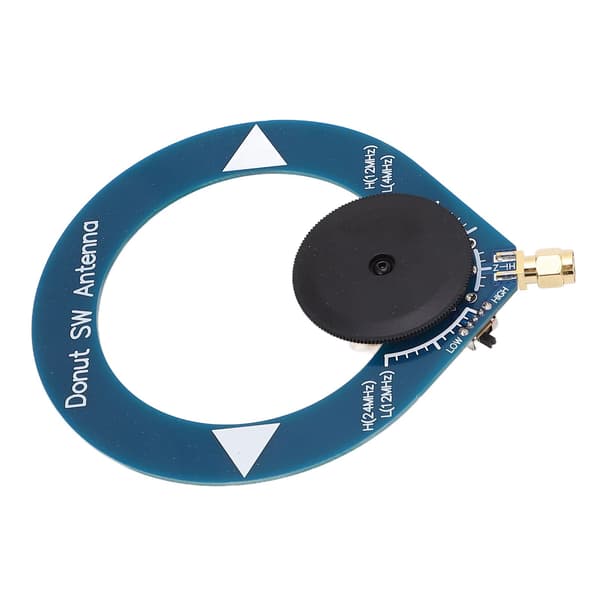 Donut SW Antenne Mini Loop Kortbølgeantenne Signaloverførselstilbehør til FM-radio