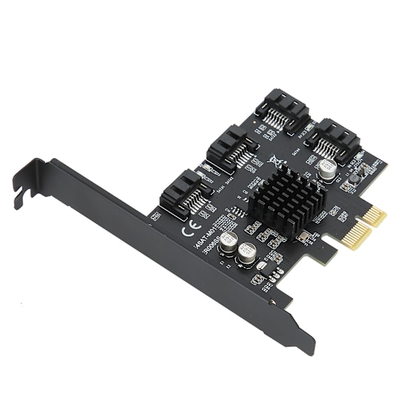 SATA3.0 til PCI E-udvidelseskort Sort ABS 4-port 6G-adapter Harddisk-kort Understøttelse til PM