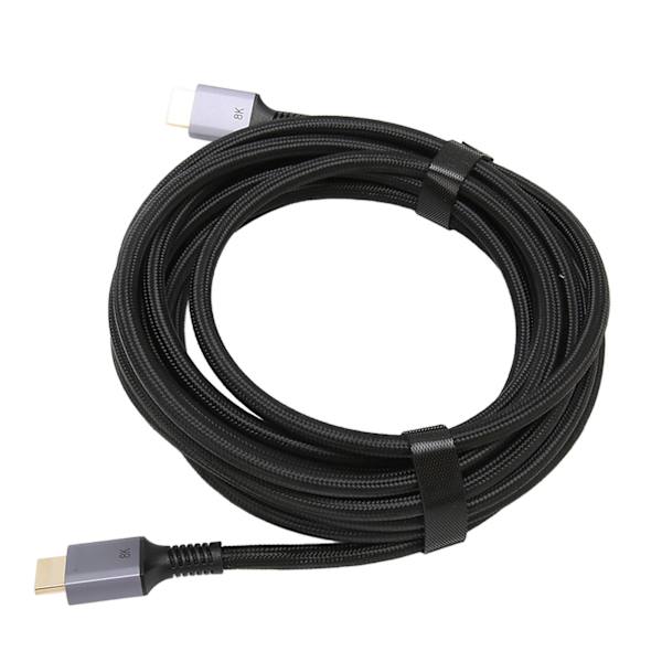 8K HD Multimedia Interface-kabel 6,7 mm tråddiameter ren OFC-ledare HD Multimedia Interface 2.1-kabel 5 meter