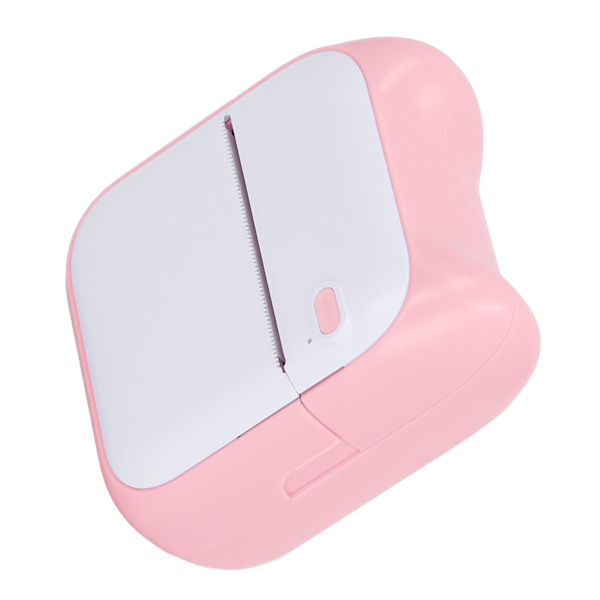 Mini Termisk Skriver HD Klar 200dpi Utskrift BT Bærbar Skriver for Studenter Bilder Notater Rosa