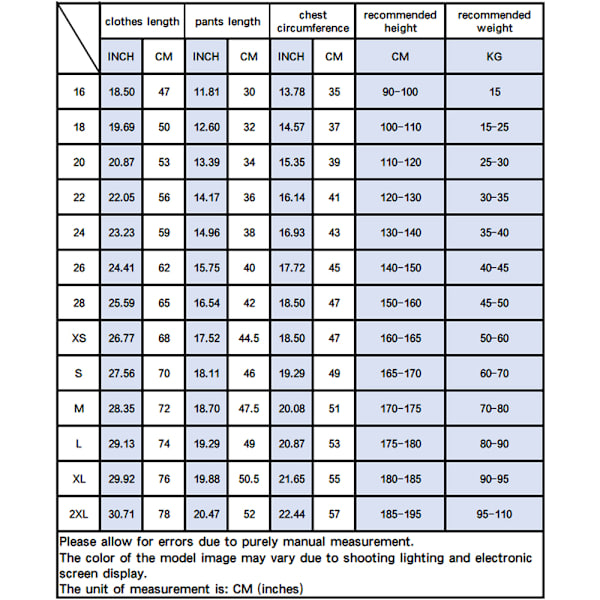 Svart och vit randig set för barn (vuxna och barn)26 26