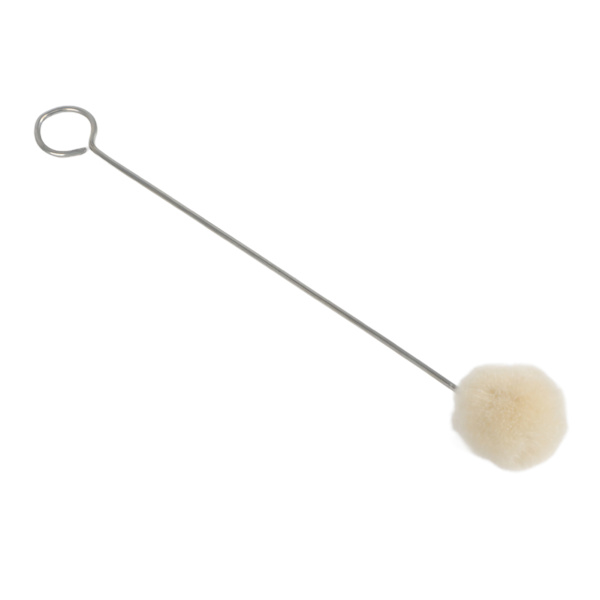 50 stk Ull Daubers Ball Brush DIY Lær Craft Dyeing Applikator med metallhåndtak