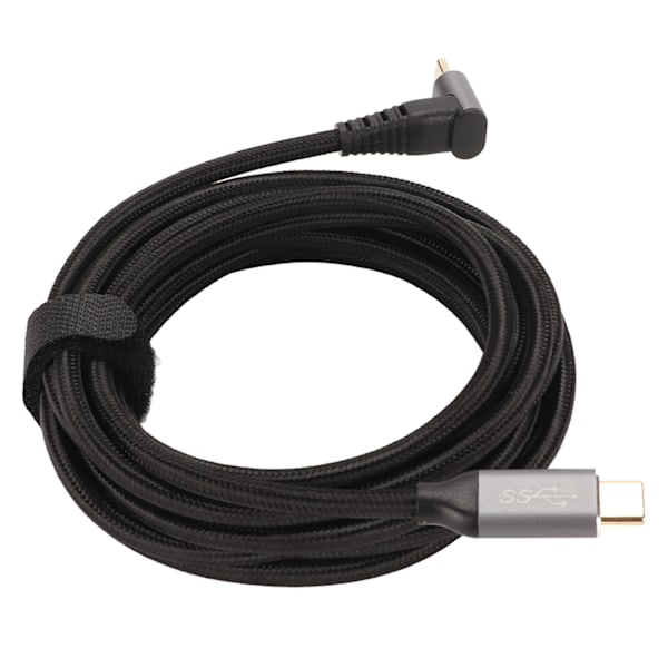 90 graders USB C-kabel 4K 60Hz stödjer PD100W Typ C 3.1 Gen2 Full Function USB C snabbladdningskabel för Steam Deck 300cm/118.1in