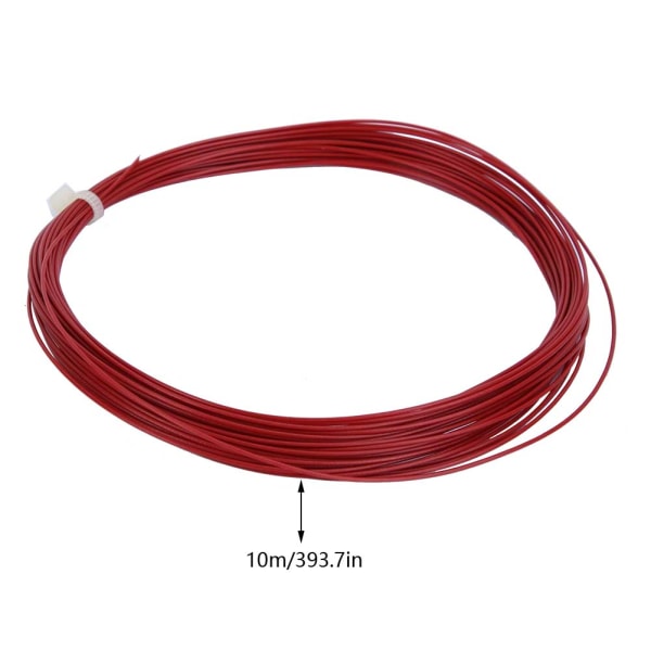 2 st Slitstark 10m hög flexibilitet Badminton String Line Training Racket Racquet Lines (röd)