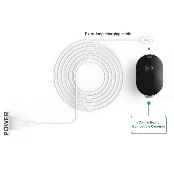 3 meter Outdoor Magnetic Charging Cable Compatible with Arlo Ultra 1 2 Pro 3 4 5