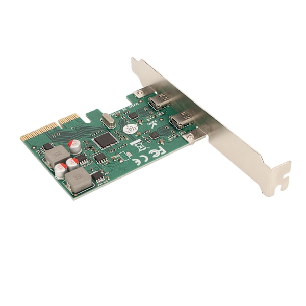 PCI Express 4X - USB 3.1 Gen 2 -laajennuskortti 10 Gbps nopean siirtonopeuden 2-portin C-tyypin laajennuskortti kotitoimistoon